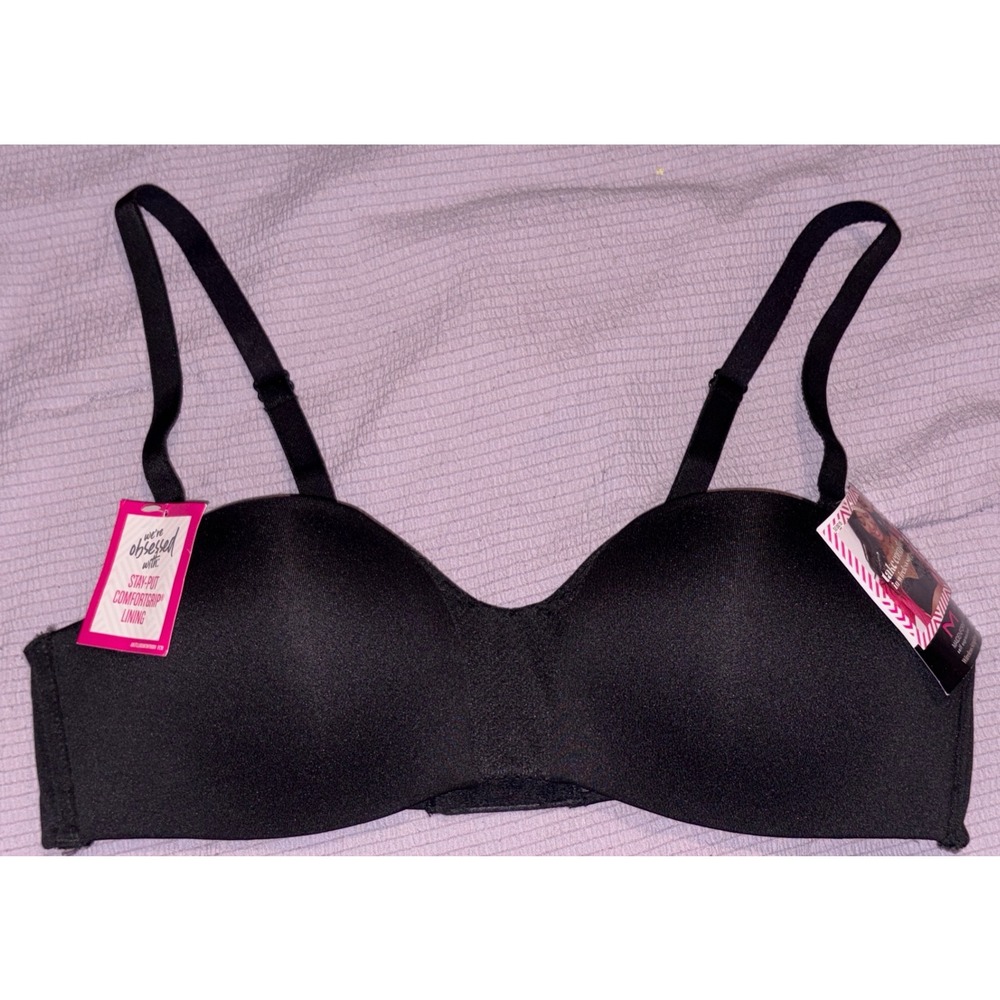 NEW Maidenform Self Expressions Black Wireless Strapless Bra, 34A
